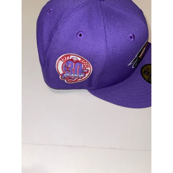 New Era 9FORTY Toronto‎ Blue Jays Snapback Hat Purple Black Gold 40th Season - Picture 2 of 5